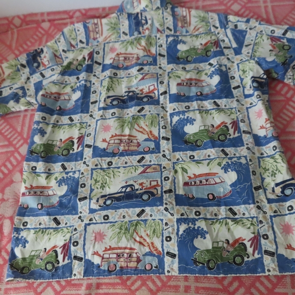 Vintage Dietrich Varez By Reyn Spooner Hawaiian Shirt cars 2XL - Picture 3 of 6